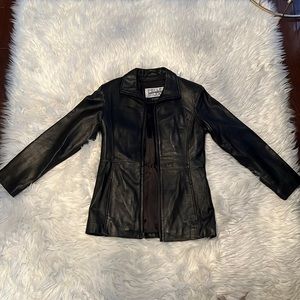 Wilson’s Black Leather Jacket Women XS